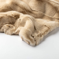 Preview: Dutch Decor Plaid 'Ferron' 130 x 160 cm Irish Cream - Beige